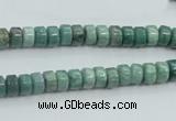 CDB06 15.5 inches 4*6mm wheel natural new dragon blood jasper beads