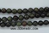 CDB228 15.5 inches 6mm round natural dragon blood jasper beads
