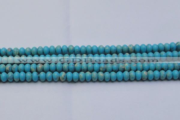 CDE2643 15.5 inches 10*14mm rondelle dyed sea sediment jasper beads