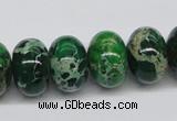 CDI73 16 inches 12*18mm rondelle dyed imperial jasper beads wholesale