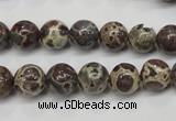 CDM04 15.5 inches 10mm round African dalmatian jasper beads