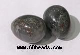 CDN1389 35*45mm egg-shaped African bloodstone decorations wholesale