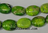 CDT940 15.5 inches 12*16mm oval dyed aqua terra jasper beads