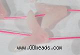 CFG501 15.5 inches 20*26mm carved flower rose quartz beads