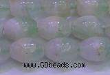 CFL1202 15.5 inches 10*14mm rice green fluorite gemstone beads