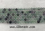 CFL1460 15.5 inches 4mm round A grade fluorite gemstone beads