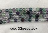 CFL1473 15.5 inches 10mm round AA grade fluorite gemstone beads