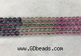 CFL1490 15.5 inches 8mm round rainbow fluorite gemstone beads