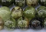 CGA837 15 inches 8mm round green garnet beads