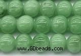 CGA930 15 inches 6mm round green angel skin beads