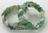 CGB3129 7.5 inches 10*20mm faceted oval agate bracelets