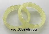 CGB3282 7.5 inches 10*15mm faceted oval lemon quartz bracelets