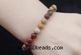 CGB5050 6mm, 8mm round mookaite beads stretchy bracelets