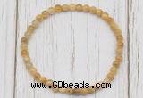 CGB7200 4mm tiny golden tiger eye beaded meditation yoga bracelets