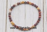 CGB7218 4mm tiny mookaite beaded meditation yoga bracelets