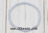 CGB7234 4mm tiny blue lace agate beaded meditation yoga bracelets