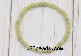 CGB7242 4mm tiny China jade beaded meditation yoga bracelets