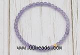 CGB7291 4mm tiny light amethyst beaded meditation yoga bracelets