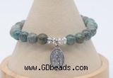CGB7795 8mm African turquoise bead with luckly charm bracelets