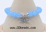 CGB7878 8mm candy jade bead with luckly charm bracelets whoesale
