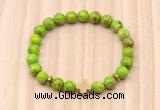 CGB8933 8mm, 10mm green sea sediment jasper, cross & rondelle hematite beaded bracelets