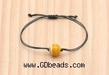 CGB9955 Fashion 12mm yellow banded agate adjustable bracelet jewelry
