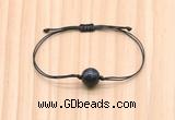 CGB9970 Fashion 12mm blue tiger eye adjustable bracelet jewelry