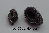 CGP1557 20*30mm - 30*45mm freeform druzy agate pendants