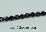 CGS138 15.5 inches 4mm faceted round blue goldstone beads wholesale