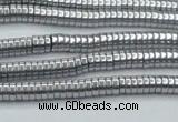 CHE650 15.5 inches 1*3mm tyre plated hematite beads wholesale