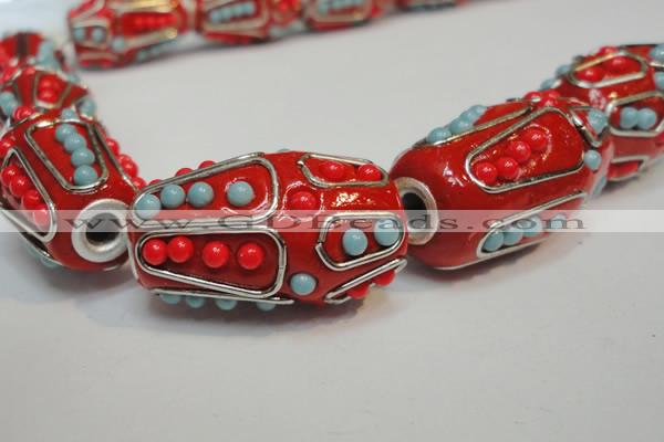 CIB310 17*26mm drum fashion Indonesia jewelry beads wholesale