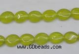 CKA242 15.5 inches 8*10mm oval Korean jade gemstone beads