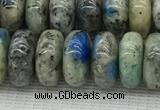 CKJ440 15.5 inches 5*10mm - 6*10mm rondelle natural k2 jasper beads
