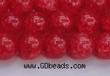 CKQ319 15.5 inches 14mm round dyed crackle quartz beads wholesale