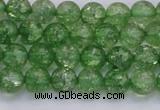 CKQ336 15.5 inches 6mm round dyed crackle quartz beads wholesale