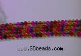 CKQ390 15.5 inches 4mm round dyed crackle quartz beads wholesale