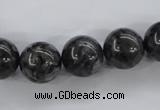 CLB355 15.5 inches 14mm round black labradorite beads wholesale
