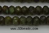 CLB957 15.5 inches 6*10mm faceted rondelle labradorite beads
