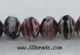 CLG60 15 inches 8*10mm faceted rondelle handmade lampwork beads