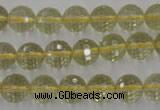CLQ163 15.5 inches 10mm faceted round natural lemon quartz beads