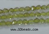 CLQ301 15.5 inches 6mm faceted nuggets lemon quartz beads