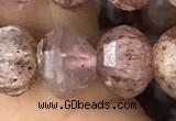 CME238 15.5 inches 10*11mm - 10*12mm pumpkin strawberry quartz beads