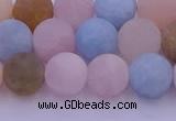 CMG303 15.5 inches 10mm round matte morganite beads wholesale