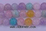 CMQ341 15.5 inches 6mm round mixed quartz gemstone beads