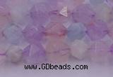 CMQ381 15.5 inches 6mm faceted nuggets mixed quartz beads