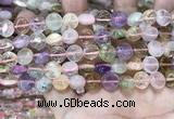 CMQ500 15.5 inches 10mm flat round colorfull quartz beads wholesale