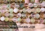 CMQ536 15.5 inches 12mm faceted round colorfull quartz beads