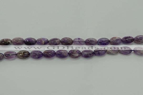 CNA1036 15.5 inches 8*12mm oval dogtooth amethyst beads wholesale