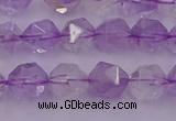 CNA731 15.5 inches 8mm faceted nuggets light lavender amethyst beads