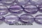 CNA832 15.5 inches 13*18mm oval natural light amethyst beads